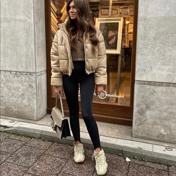 Shein Faux Leather Puffer Zara Dupes 